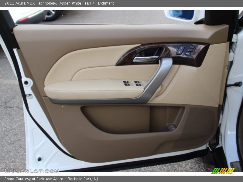Aspen White Pearl / Parchment 2011 Acura MDX Technology