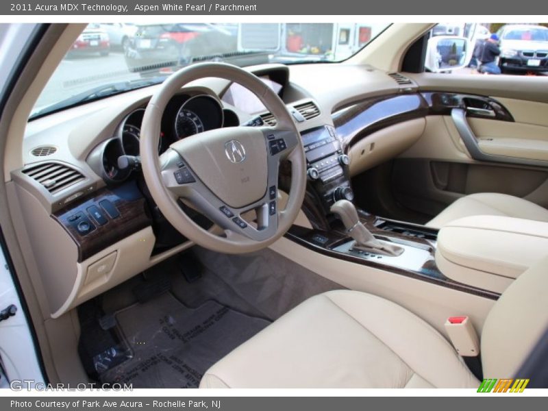 Aspen White Pearl / Parchment 2011 Acura MDX Technology