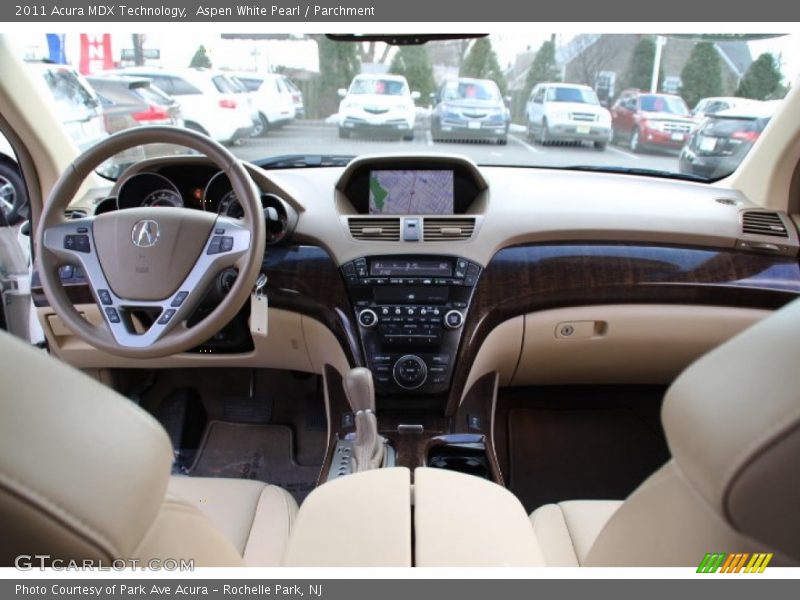 Aspen White Pearl / Parchment 2011 Acura MDX Technology