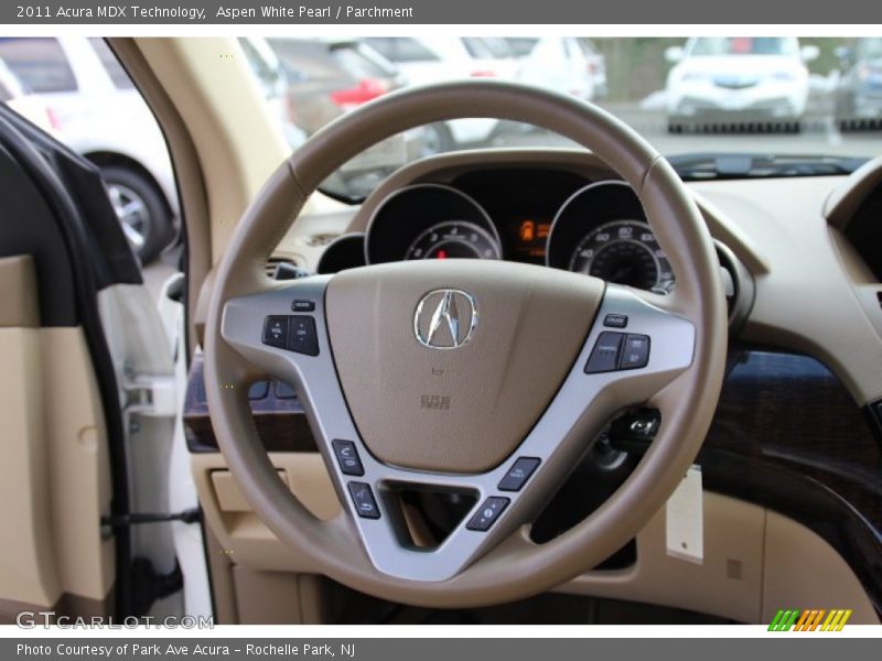 Aspen White Pearl / Parchment 2011 Acura MDX Technology