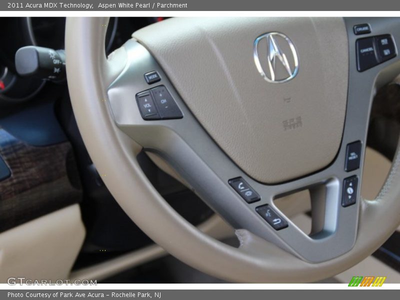 Aspen White Pearl / Parchment 2011 Acura MDX Technology