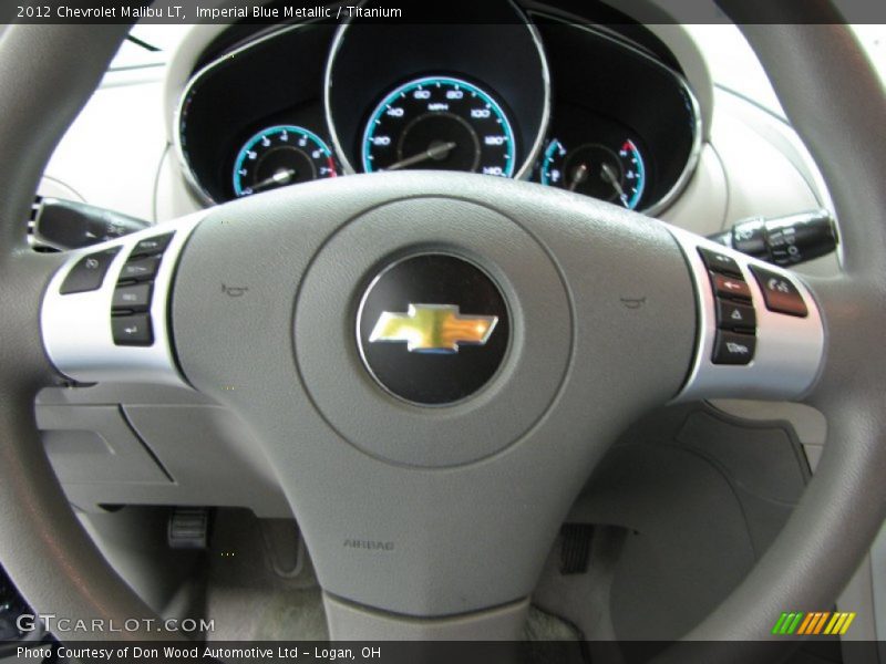 Imperial Blue Metallic / Titanium 2012 Chevrolet Malibu LT