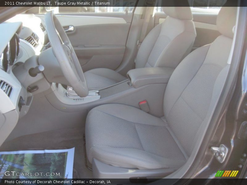 Taupe Gray Metallic / Titanium 2011 Chevrolet Malibu LT