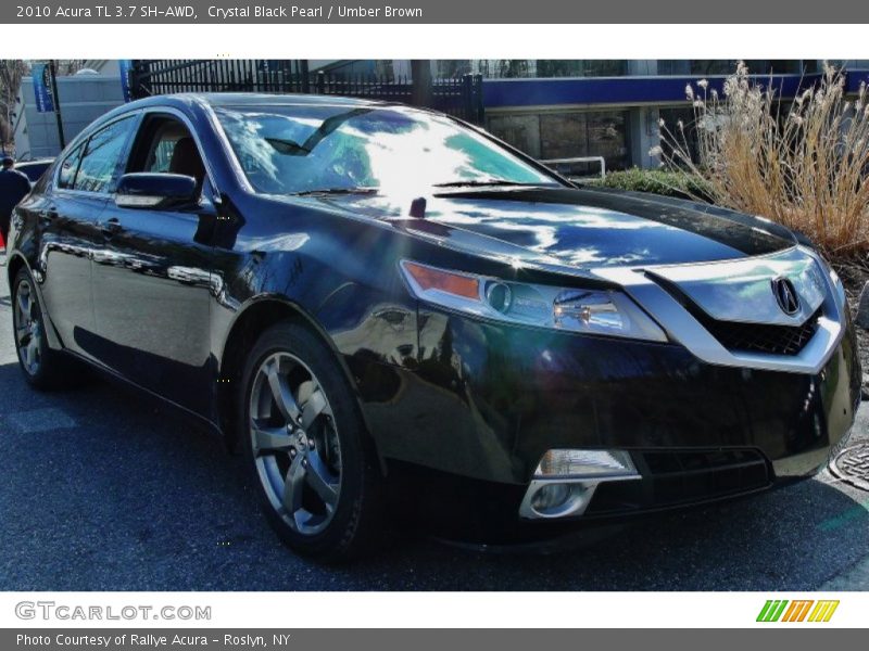 Crystal Black Pearl / Umber Brown 2010 Acura TL 3.7 SH-AWD