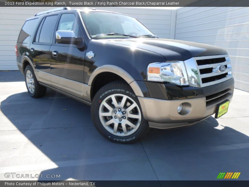 Tuxedo Black / King Ranch Charcoal Black/Chaparral Leather 2013 Ford Expedition King Ranch