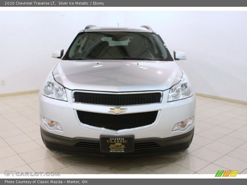 Silver Ice Metallic / Ebony 2010 Chevrolet Traverse LT