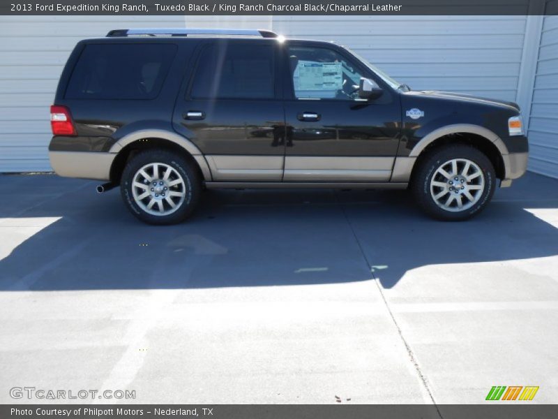 Tuxedo Black / King Ranch Charcoal Black/Chaparral Leather 2013 Ford Expedition King Ranch