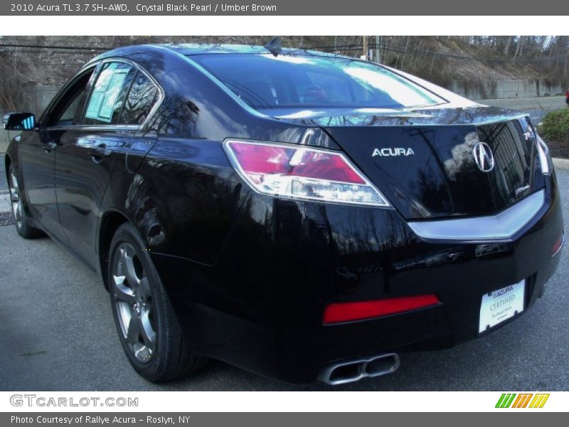 Crystal Black Pearl / Umber Brown 2010 Acura TL 3.7 SH-AWD
