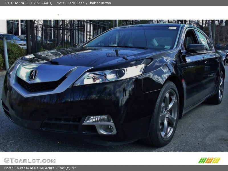 Crystal Black Pearl / Umber Brown 2010 Acura TL 3.7 SH-AWD