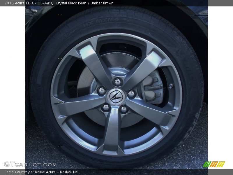 Crystal Black Pearl / Umber Brown 2010 Acura TL 3.7 SH-AWD