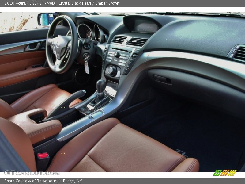 Crystal Black Pearl / Umber Brown 2010 Acura TL 3.7 SH-AWD