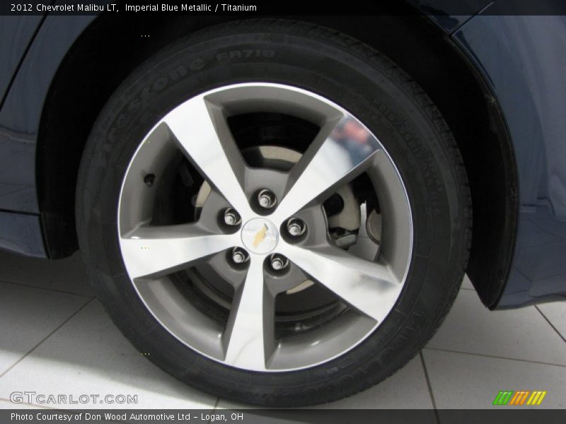 Imperial Blue Metallic / Titanium 2012 Chevrolet Malibu LT