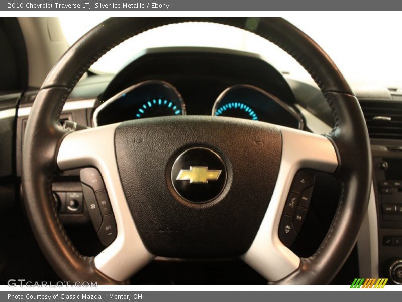Silver Ice Metallic / Ebony 2010 Chevrolet Traverse LT
