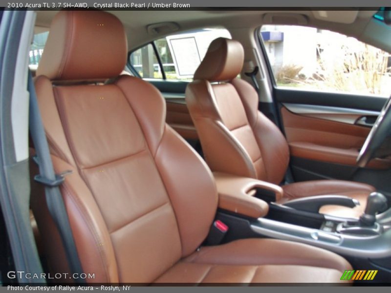 Crystal Black Pearl / Umber Brown 2010 Acura TL 3.7 SH-AWD