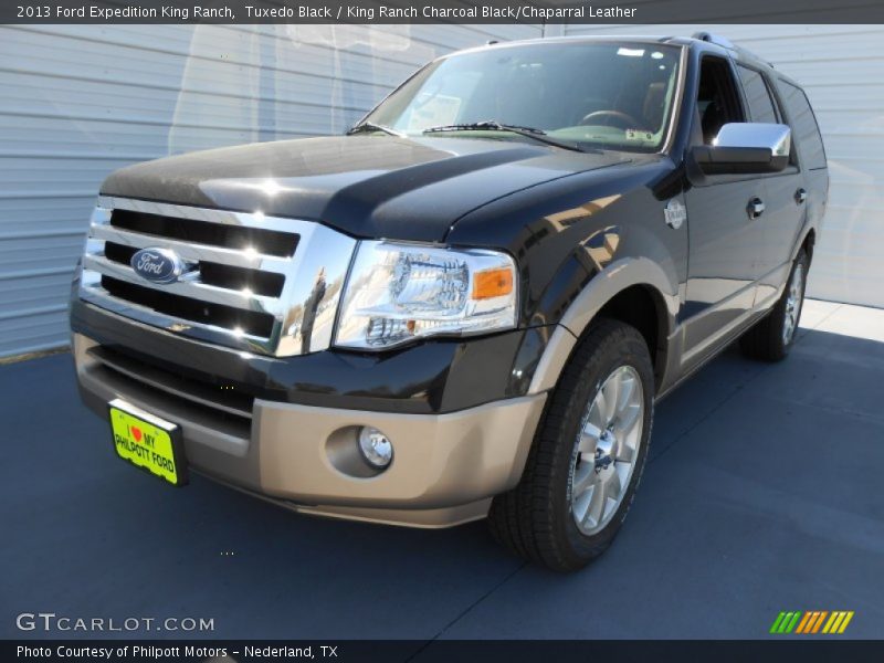 Tuxedo Black / King Ranch Charcoal Black/Chaparral Leather 2013 Ford Expedition King Ranch