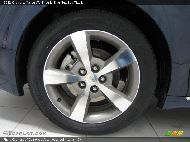Imperial Blue Metallic / Titanium 2012 Chevrolet Malibu LT