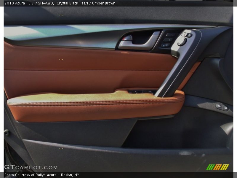 Crystal Black Pearl / Umber Brown 2010 Acura TL 3.7 SH-AWD