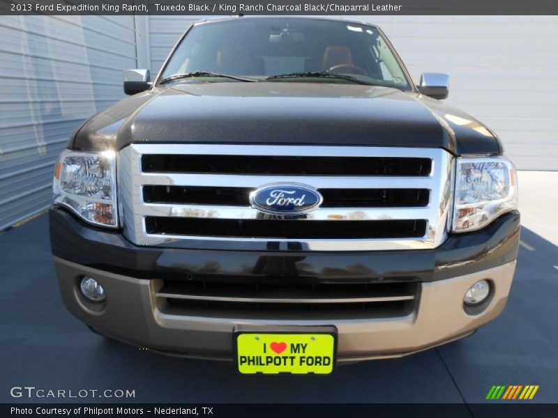 Tuxedo Black / King Ranch Charcoal Black/Chaparral Leather 2013 Ford Expedition King Ranch