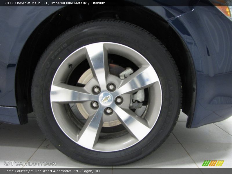 Imperial Blue Metallic / Titanium 2012 Chevrolet Malibu LT