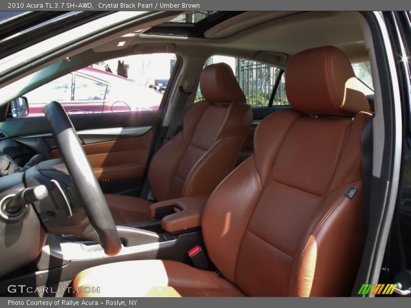 Crystal Black Pearl / Umber Brown 2010 Acura TL 3.7 SH-AWD