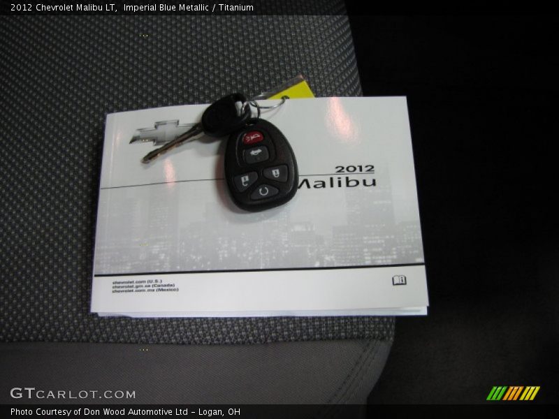 Imperial Blue Metallic / Titanium 2012 Chevrolet Malibu LT