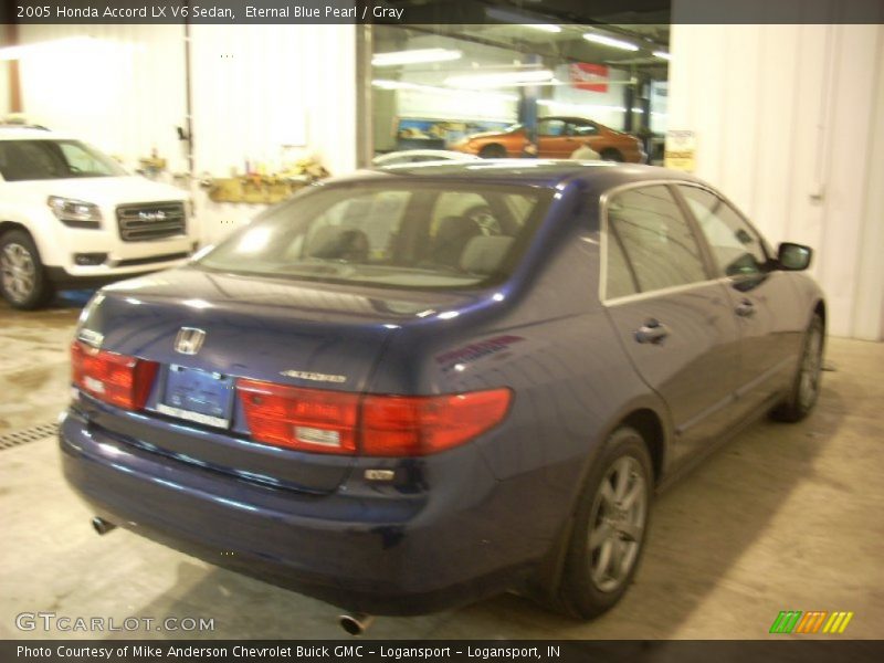 Eternal Blue Pearl / Gray 2005 Honda Accord LX V6 Sedan