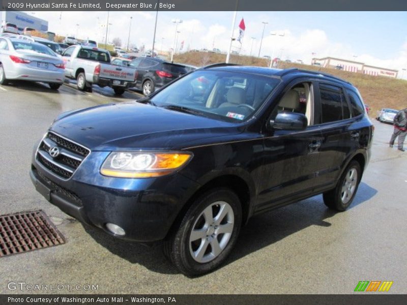 Front 3/4 View of 2009 Santa Fe Limited