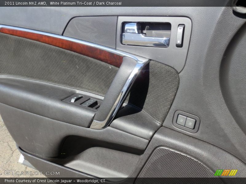 White Platinum Tri-Coat / Dark Charcoal 2011 Lincoln MKZ AWD