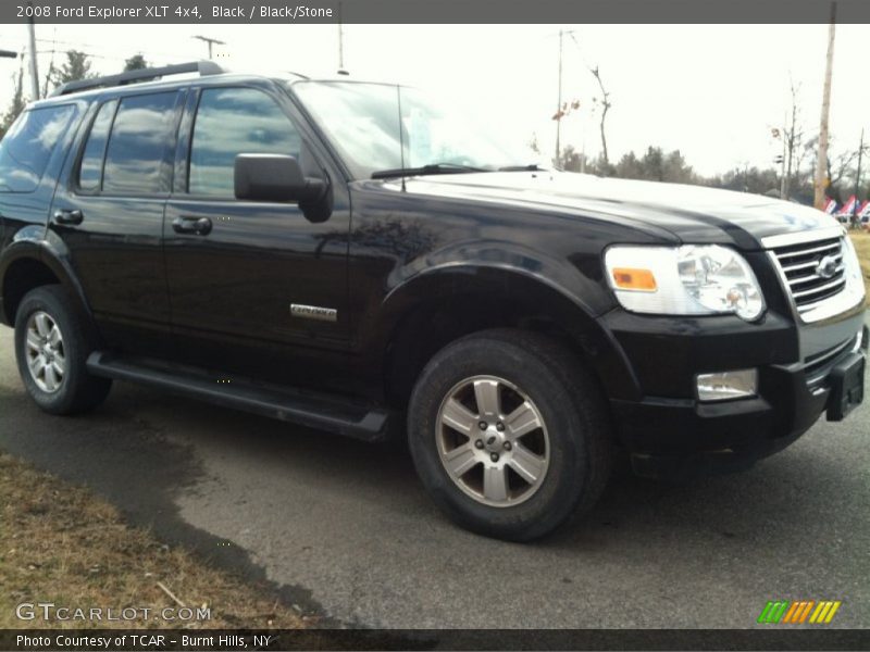 Black / Black/Stone 2008 Ford Explorer XLT 4x4