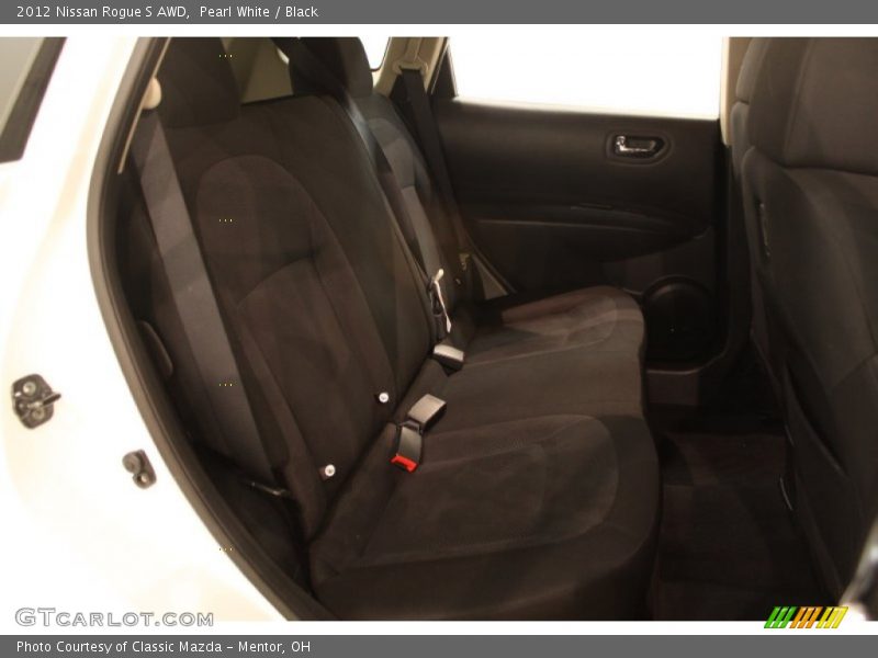 Pearl White / Black 2012 Nissan Rogue S AWD