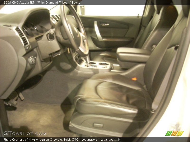 White Diamond Tricoat / Ebony 2009 GMC Acadia SLT