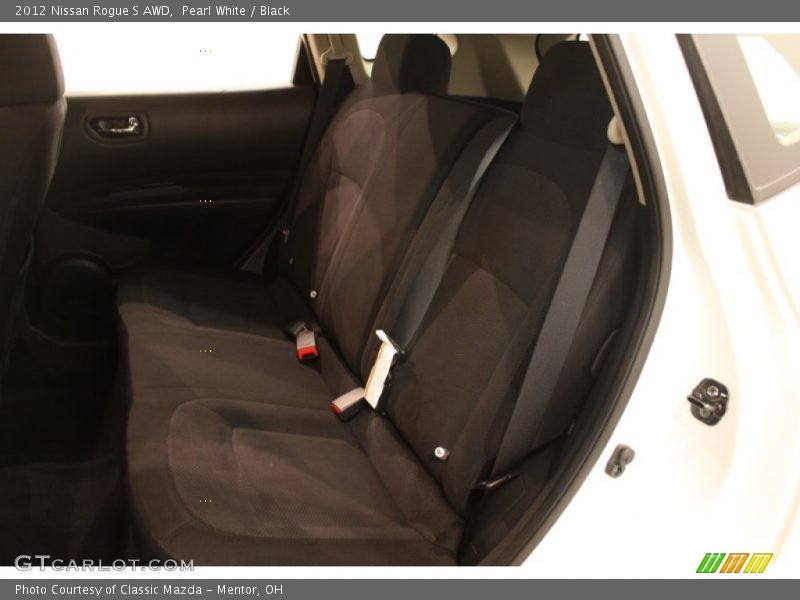 Pearl White / Black 2012 Nissan Rogue S AWD