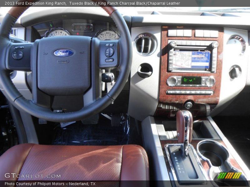 Tuxedo Black / King Ranch Charcoal Black/Chaparral Leather 2013 Ford Expedition King Ranch