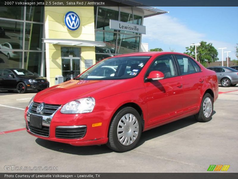 Salsa Red / Anthracite 2007 Volkswagen Jetta 2.5 Sedan