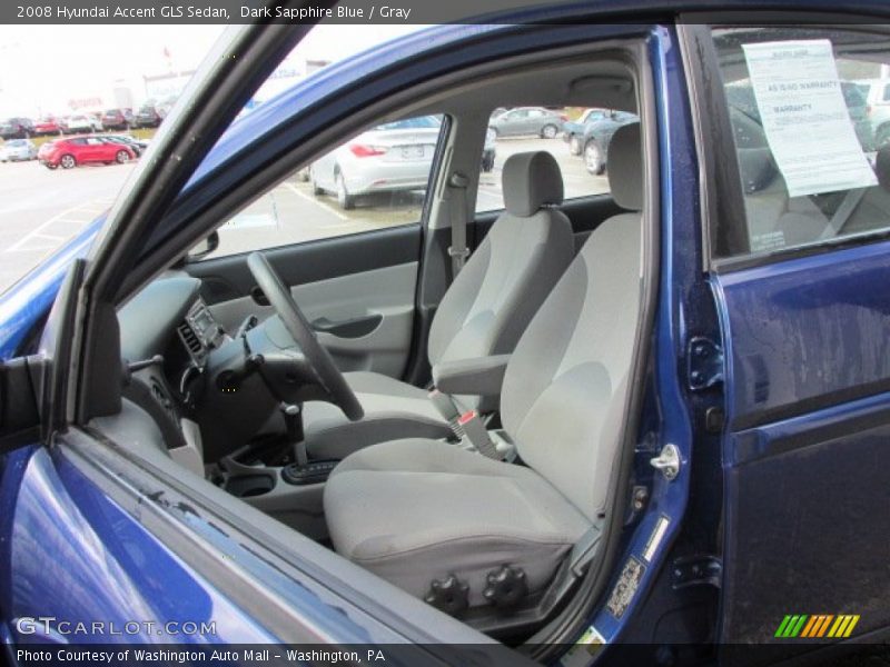  2008 Accent GLS Sedan Gray Interior