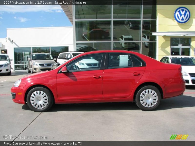 Salsa Red / Anthracite 2007 Volkswagen Jetta 2.5 Sedan