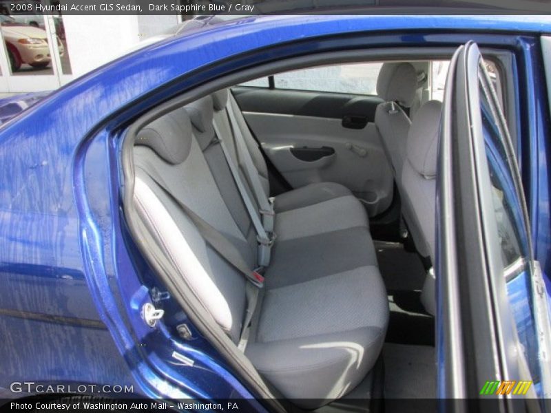 Rear Seat of 2008 Accent GLS Sedan