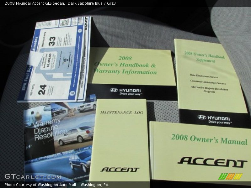 Books/Manuals of 2008 Accent GLS Sedan