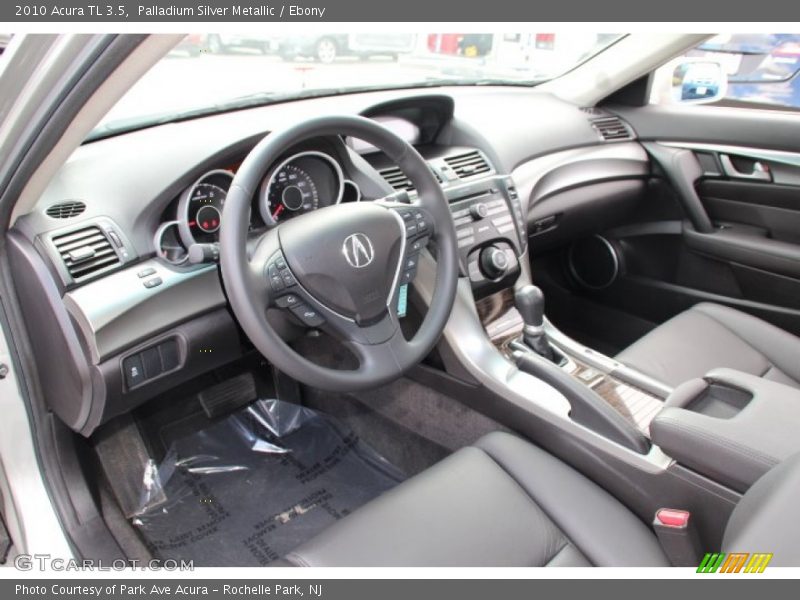 Palladium Silver Metallic / Ebony 2010 Acura TL 3.5