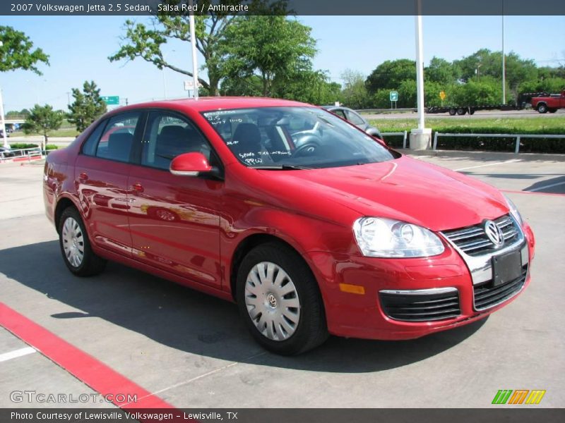 Salsa Red / Anthracite 2007 Volkswagen Jetta 2.5 Sedan