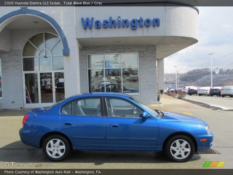 Tidal Wave Blue / Gray 2006 Hyundai Elantra GLS Sedan