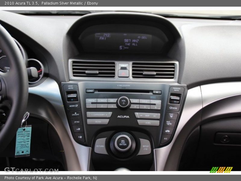 Palladium Silver Metallic / Ebony 2010 Acura TL 3.5