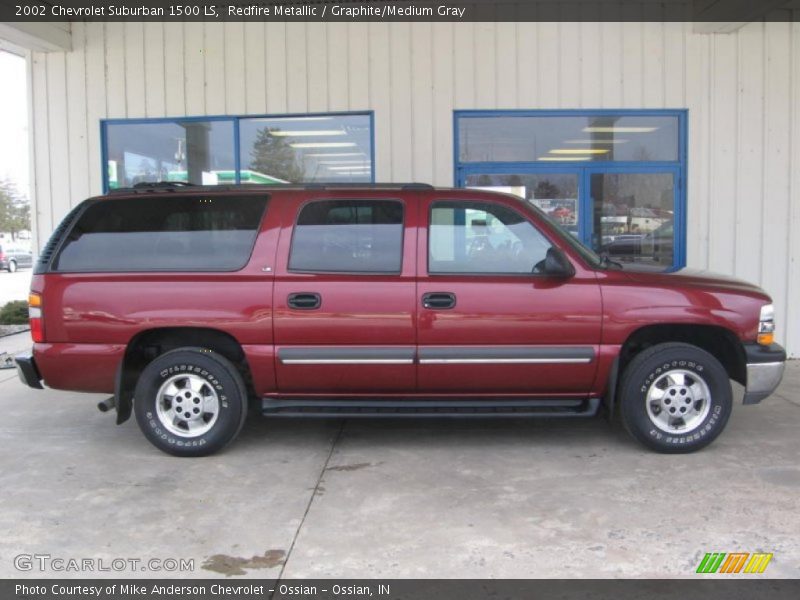 Redfire Metallic / Graphite/Medium Gray 2002 Chevrolet Suburban 1500 LS