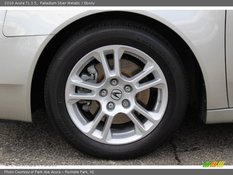 Palladium Silver Metallic / Ebony 2010 Acura TL 3.5