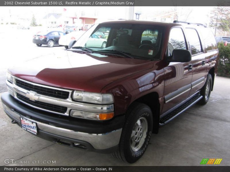 Redfire Metallic / Graphite/Medium Gray 2002 Chevrolet Suburban 1500 LS
