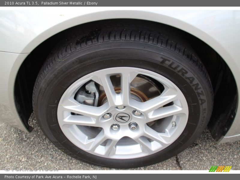 Palladium Silver Metallic / Ebony 2010 Acura TL 3.5
