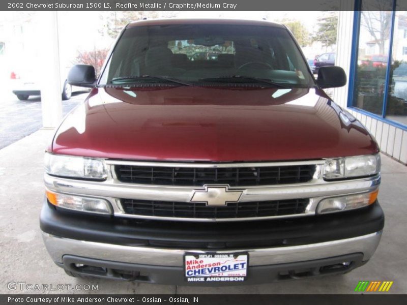 Redfire Metallic / Graphite/Medium Gray 2002 Chevrolet Suburban 1500 LS