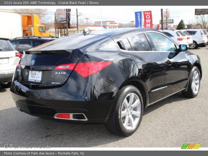 Crystal Black Pearl / Ebony 2010 Acura ZDX AWD Technology