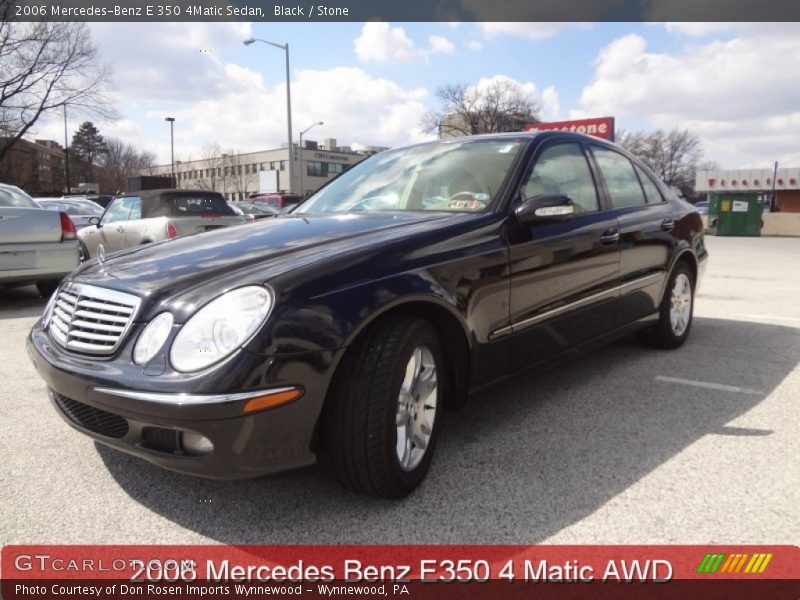 Black / Stone 2006 Mercedes-Benz E 350 4Matic Sedan