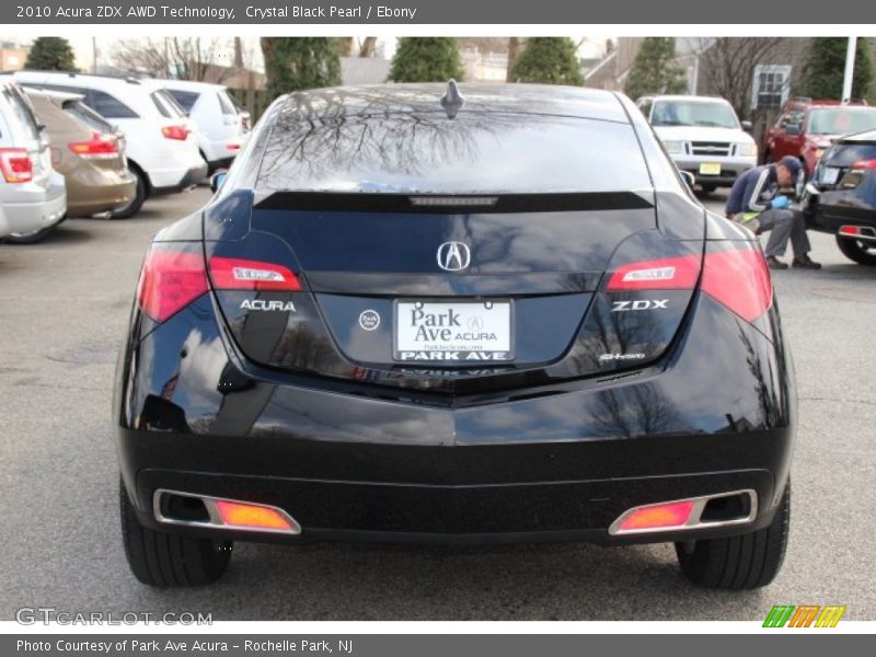 Crystal Black Pearl / Ebony 2010 Acura ZDX AWD Technology